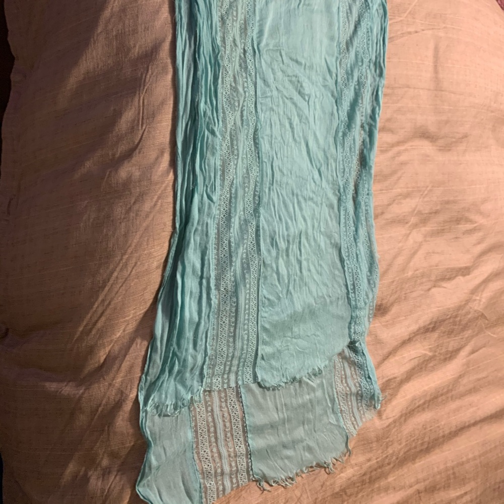 Turquoise scarf